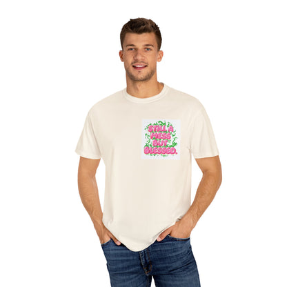 T-Shirt - 'Still A Mess But Blessed' Floral Graphic Tee