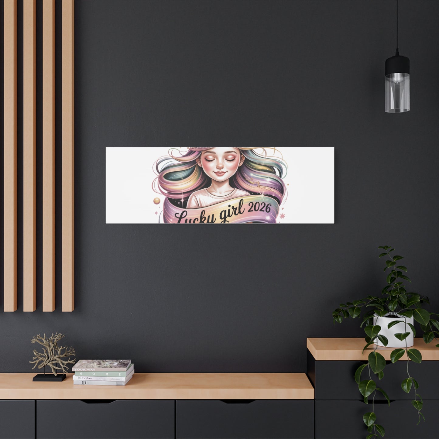 Lucky Girl 2026 Canvas Print | manifest luck, lucky charms