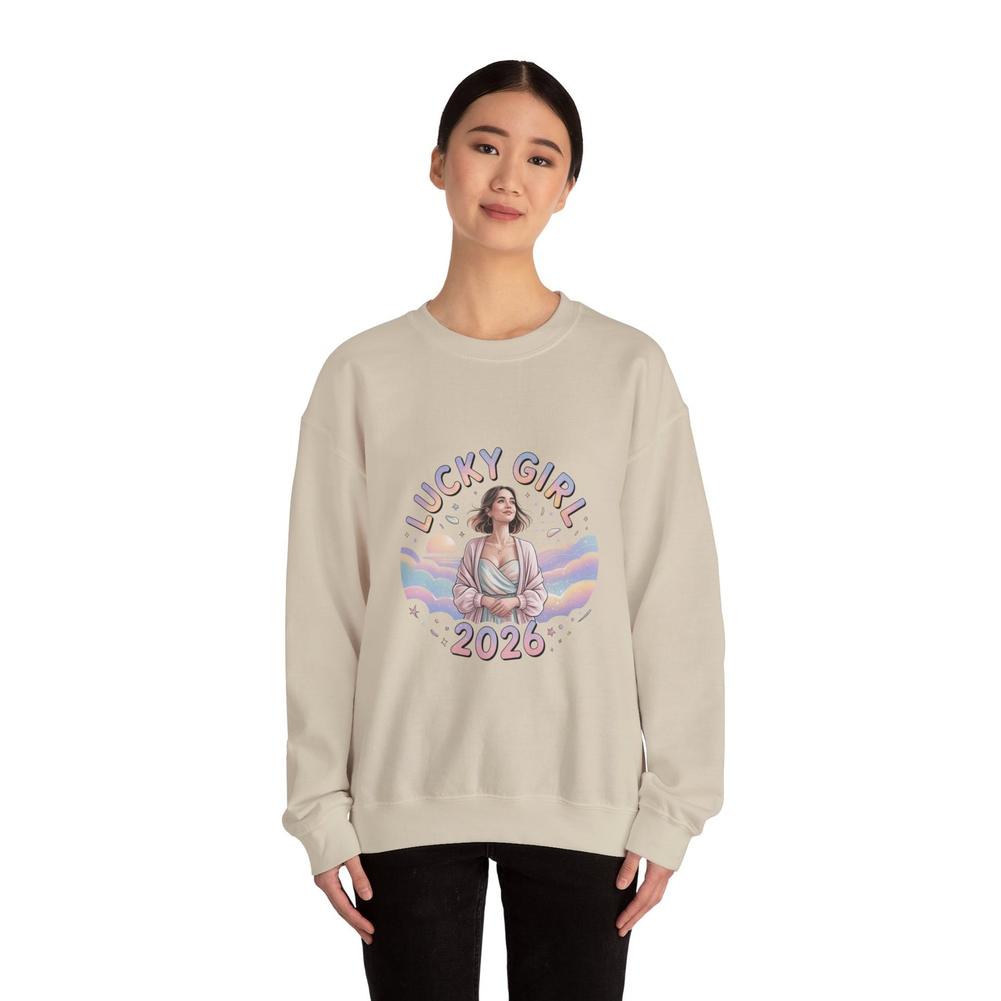 Lucky Girl 2026 Manifest Luck Sweatshirt | 2026 Lucky Charms, Angel Number