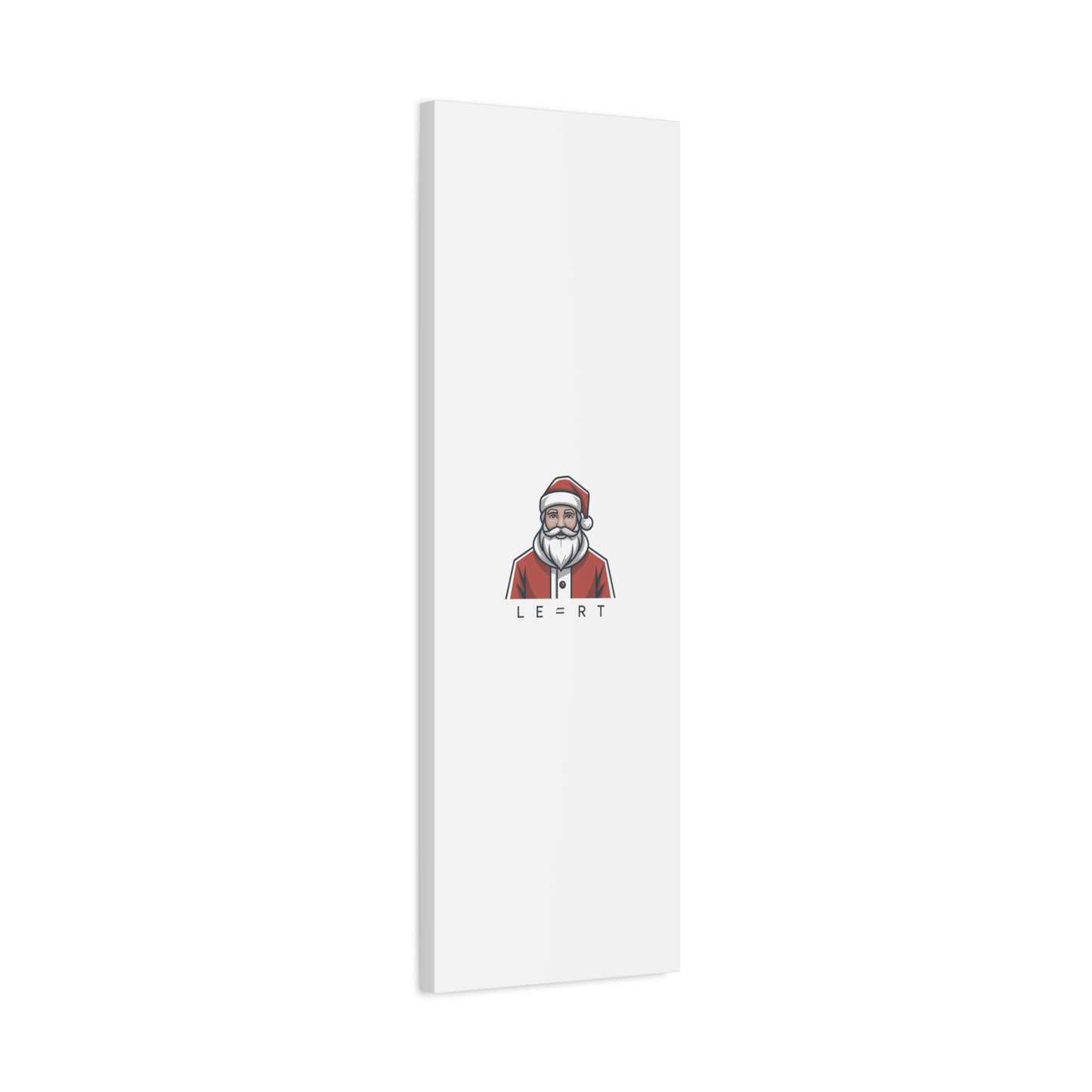 Minimal Santa Canvas, Modern Santa Graphic | Geometric Christmas Wall Art