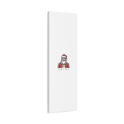Minimal Santa Canvas, Modern Santa Graphic | Geometric Christmas Wall Art