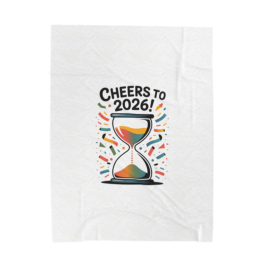 Cheers to 2026 Hourglass Blanket | 2026 goals, new year motivation