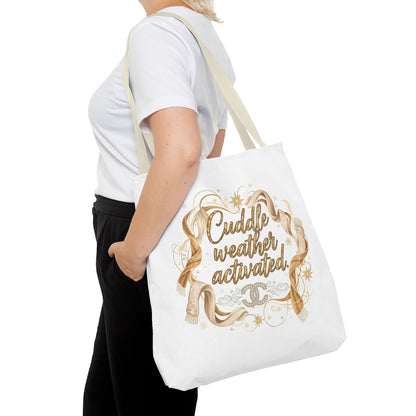 Cuddle Weather Activated Tote Bag — Cozy Fall Cozy Season Canvas Tote