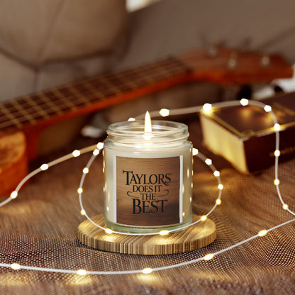 Coconut Apricot Scented Candle - 'TAYLORS DOES IT THE BEST' - 4oz & 9oz