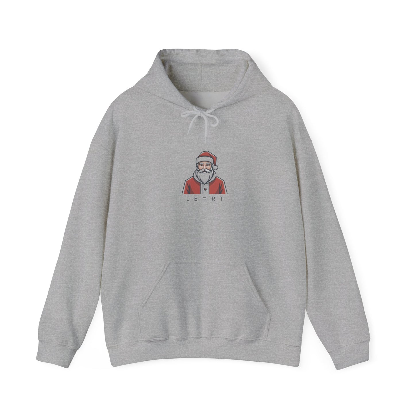 Minimal Santa Hoodie | Modern Santa Graphic, Geometric Christmas Sweatshirt