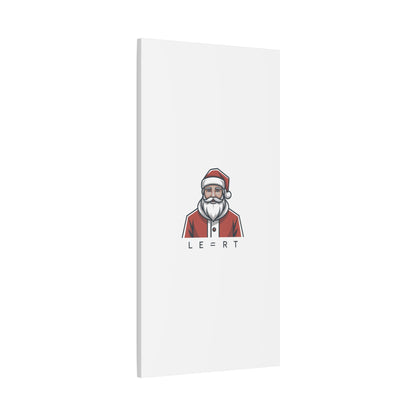 Minimal Santa Canvas, Modern Santa Graphic | Geometric Christmas Wall Art