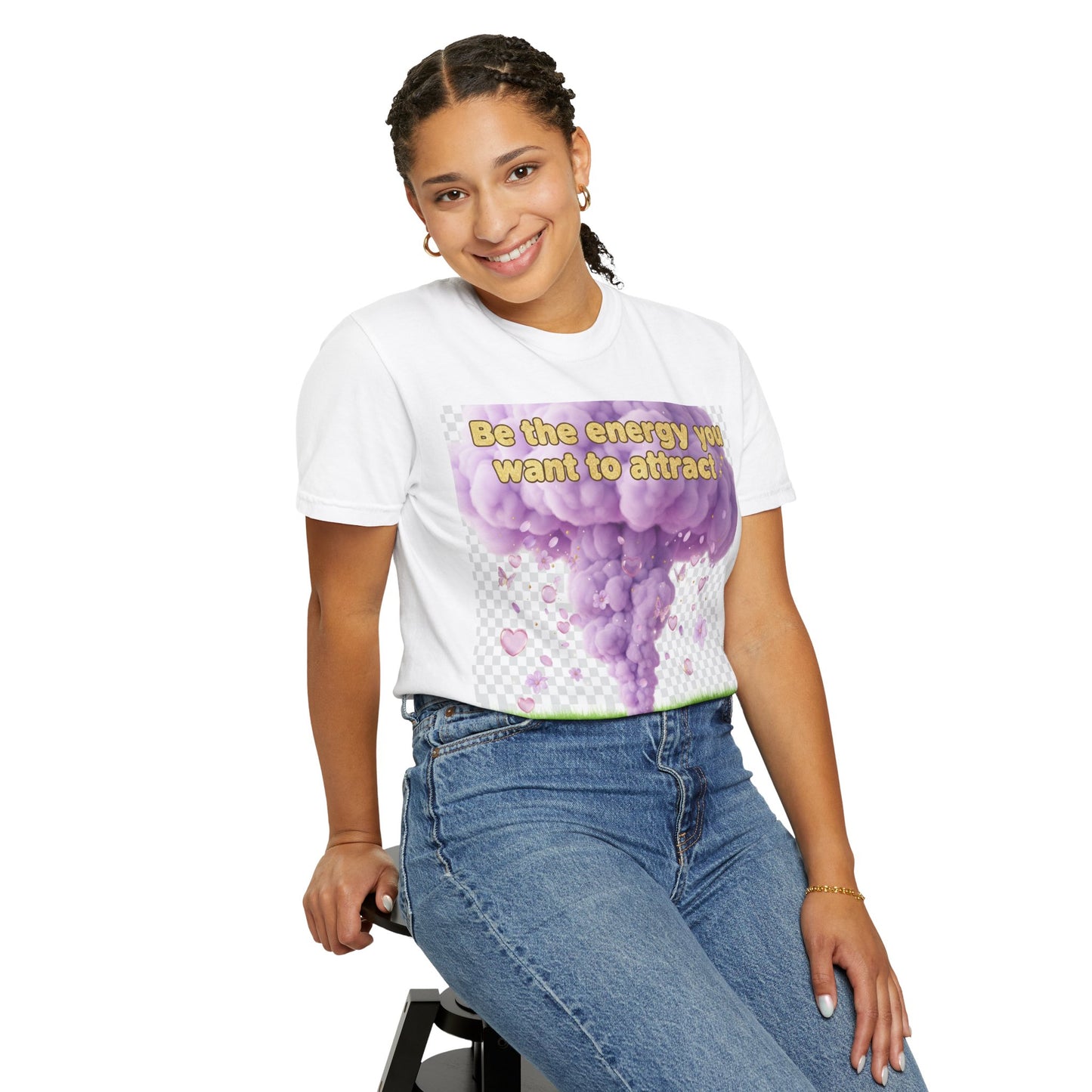 Inspirational Graphic T-Shirt — "Be the energy you want to attract"