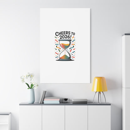 Cheers to 2026 Hourglass Canvas | 2026 goals, new year motivation