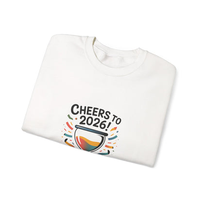 Cheers to 2026 Crewneck Sweatshirt | 2026 goals, new year humor