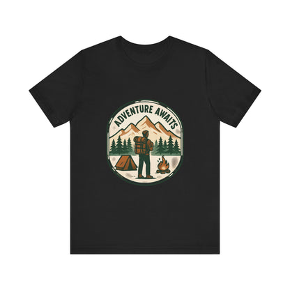 Adventure Awaits Camping T‑Shirt