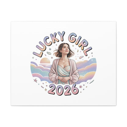 Lucky Girl 2026 Canvas | Manifest Luck, 2026 Lucky Charms