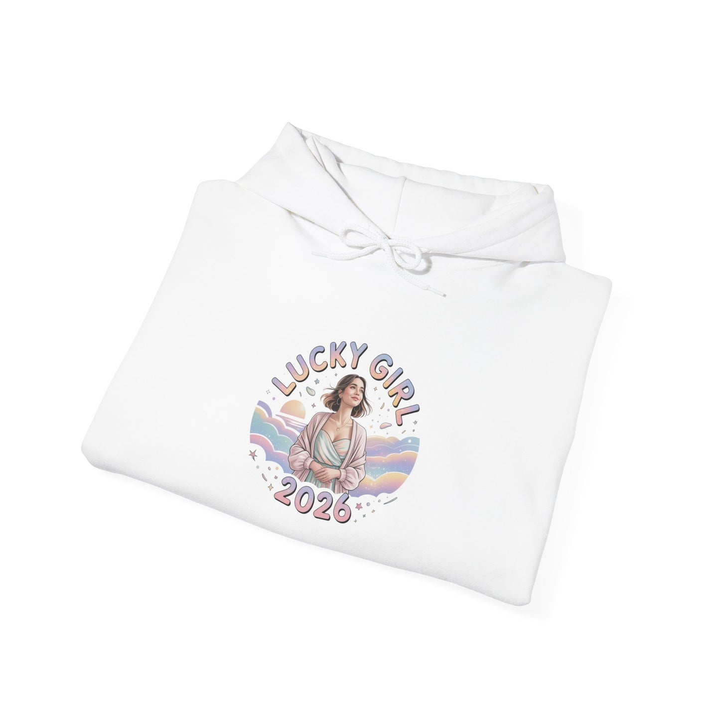 Lucky Girl 2026 Hoodie | manifest luck, 2026 lucky charms