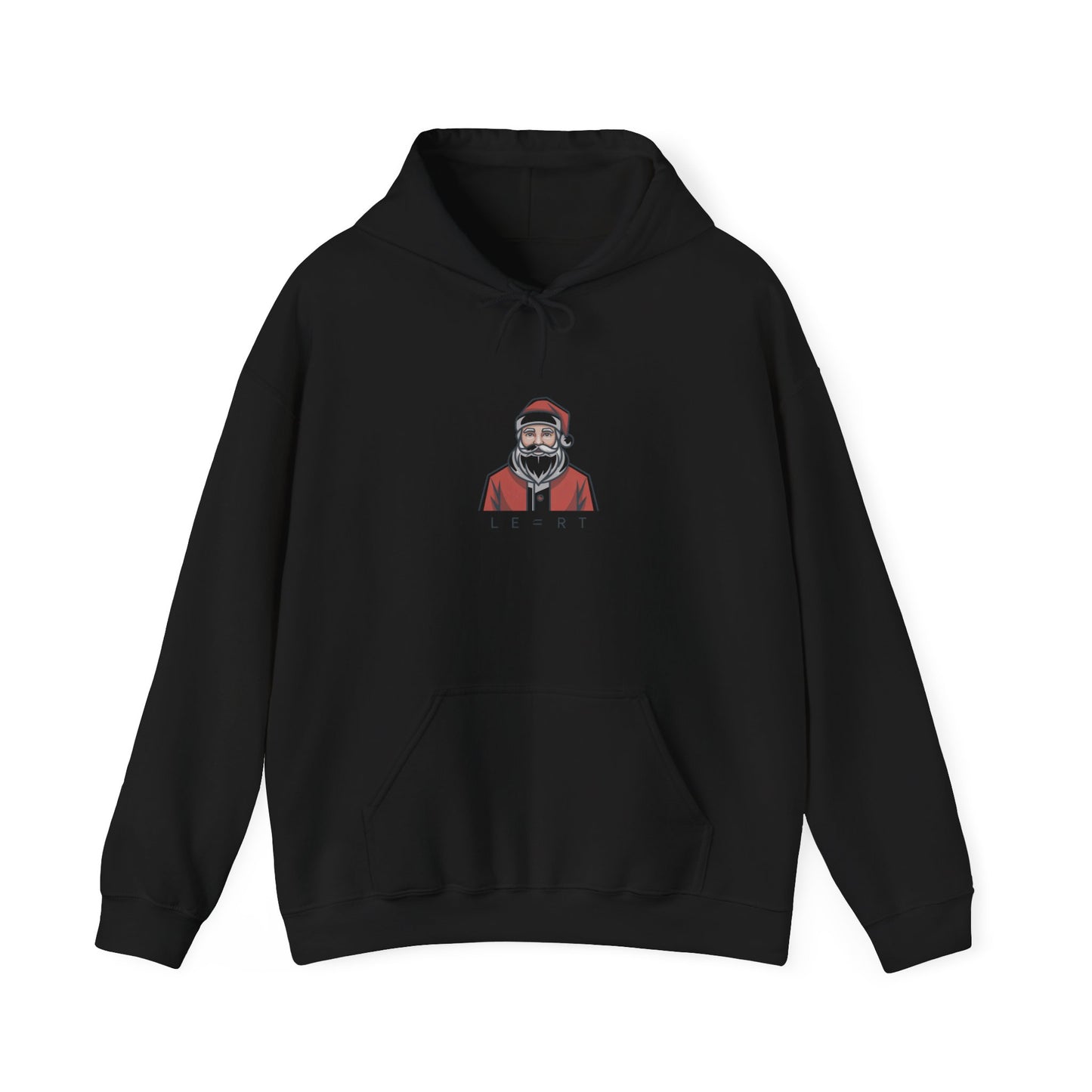 Minimal Santa Hoodie | Modern Santa Graphic, Geometric Christmas Sweatshirt