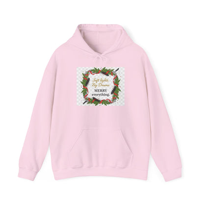 Christmas Wreath Hoodie - 'Merry Everything' Holiday Sweatshirt
