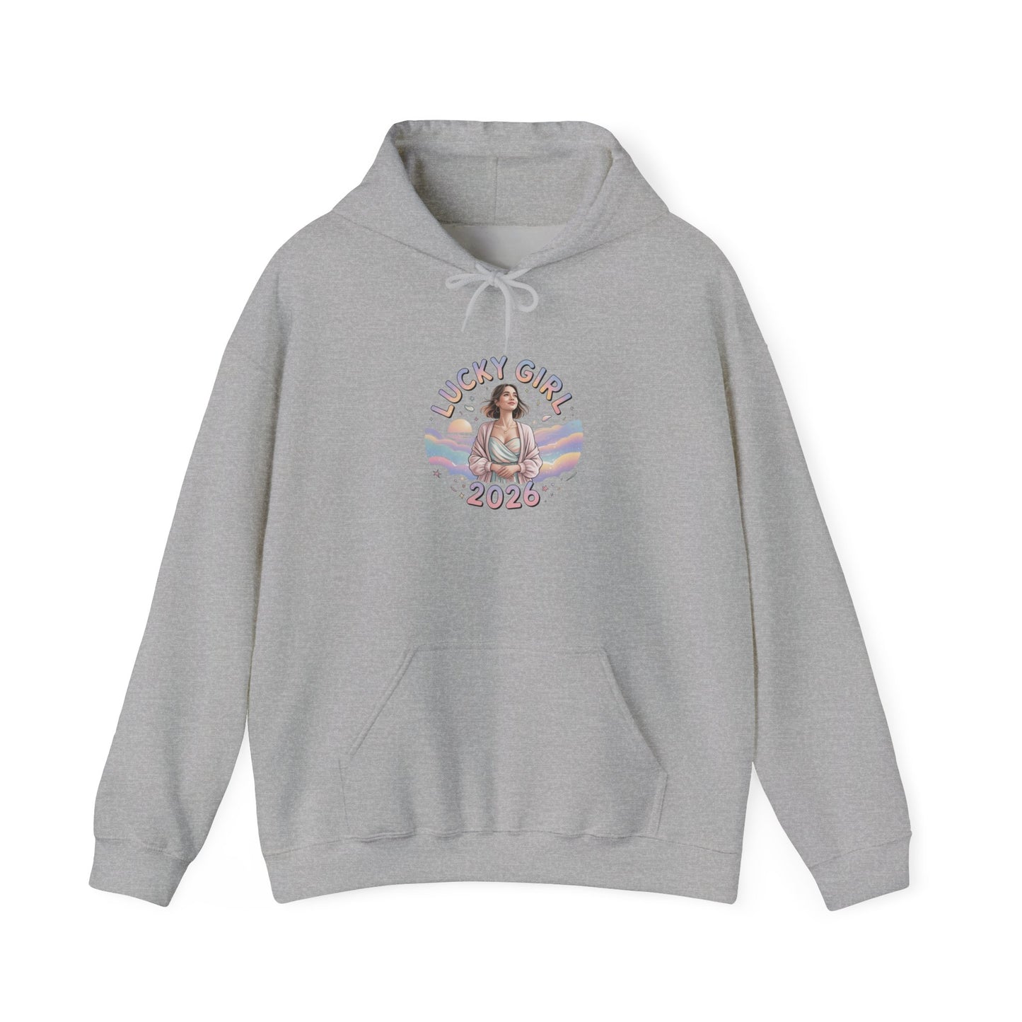 Lucky Girl 2026 Hoodie | manifest luck, 2026 lucky charms