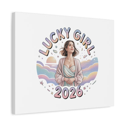 Lucky Girl 2026 Canvas | Manifest Luck, 2026 Lucky Charms