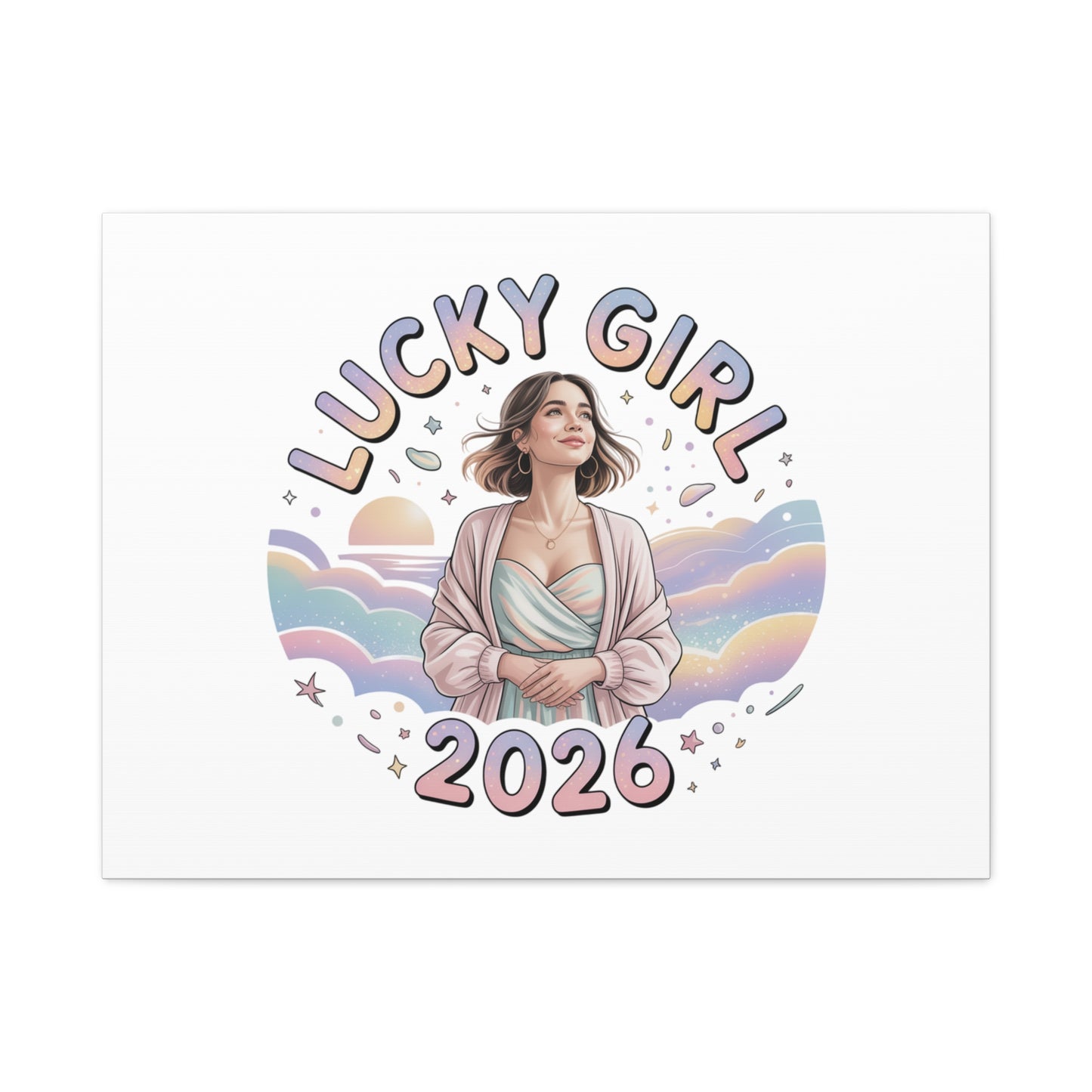 Lucky Girl 2026 Canvas | Manifest Luck, 2026 Lucky Charms