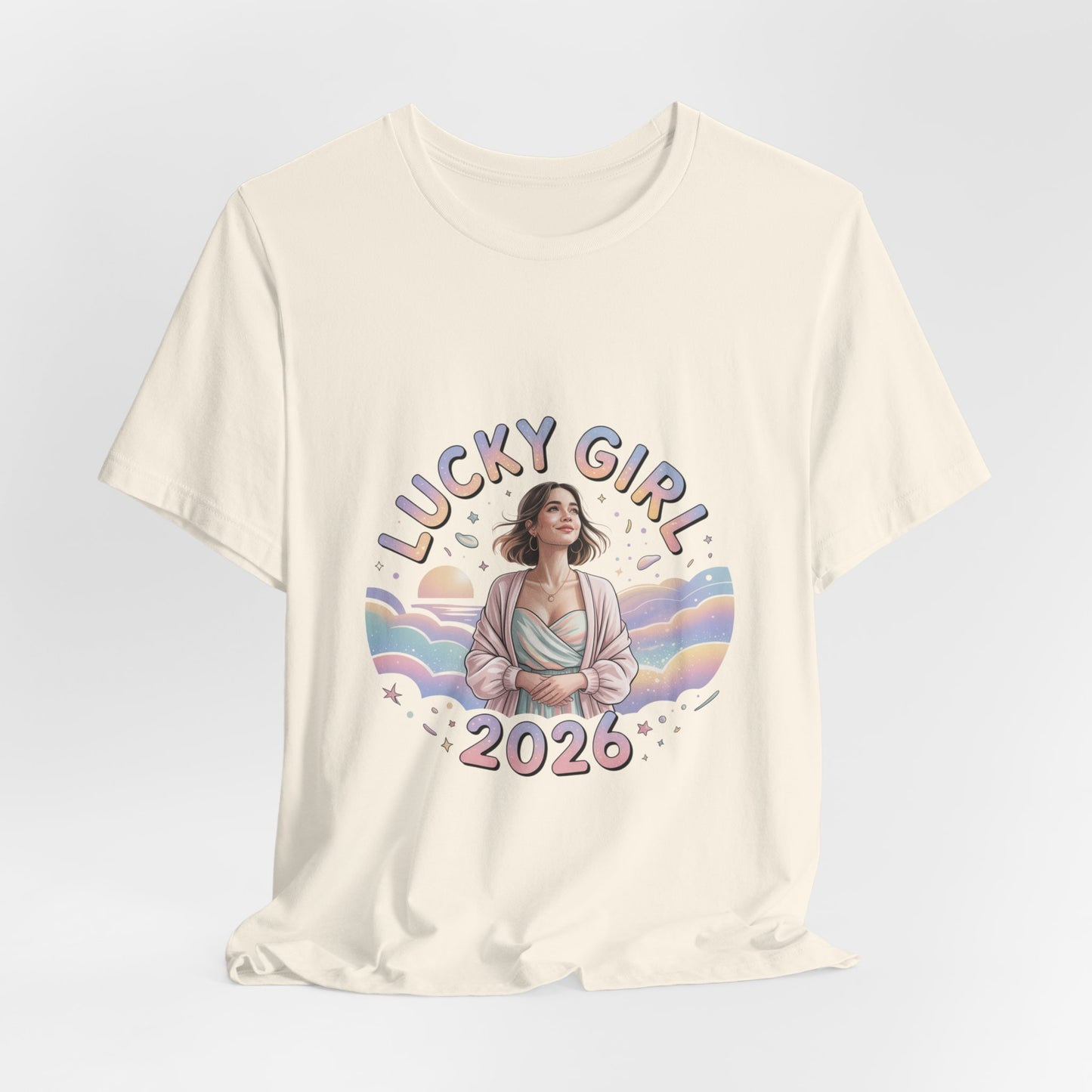 Lucky Girl 2026 Manifest Luck Tee | lucky charms, angel number shirt