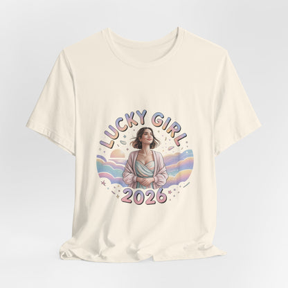 Lucky Girl 2026 Manifest Luck Tee | lucky charms, angel number shirt