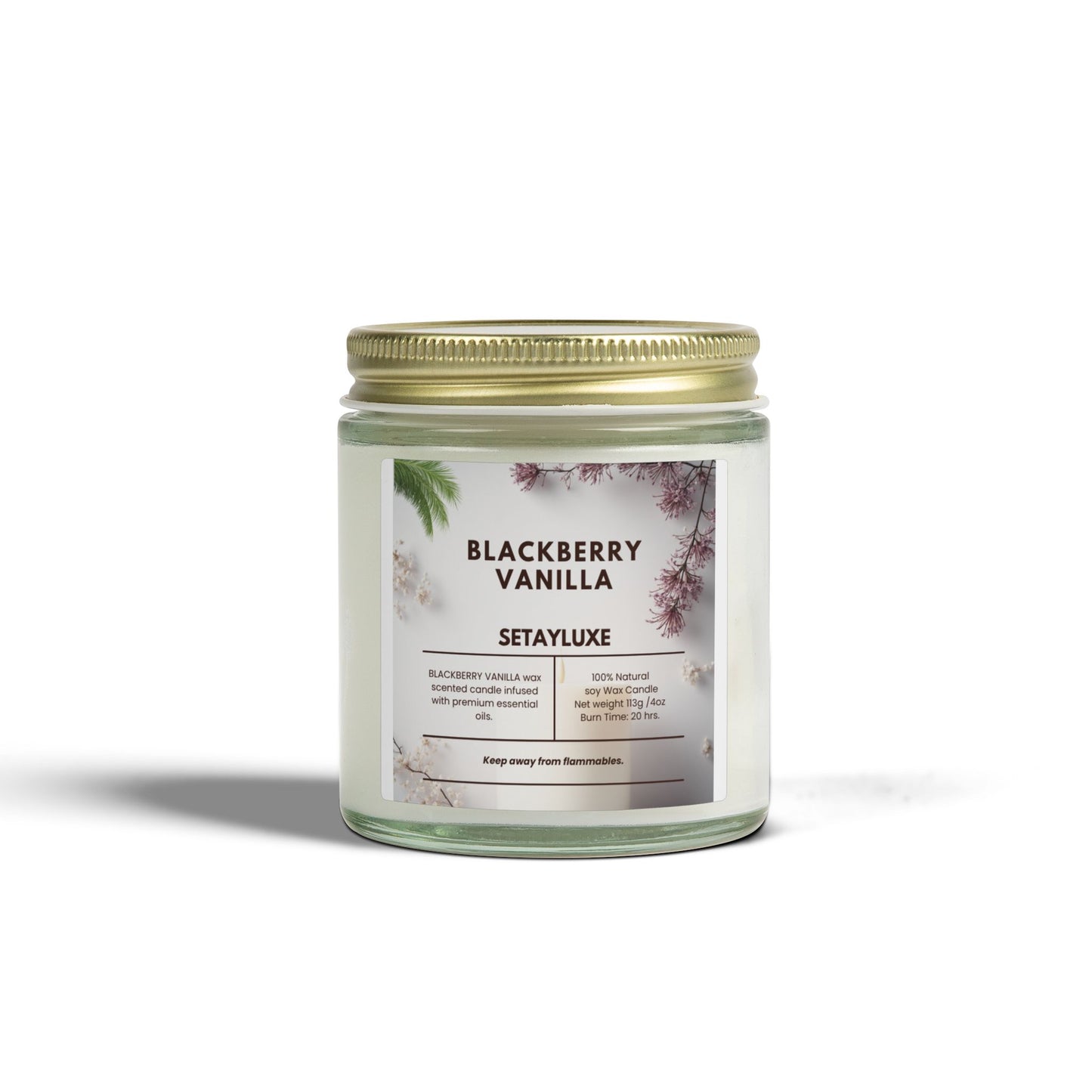 Blackberry Vanilla Scented Candle (4oz & 9oz)