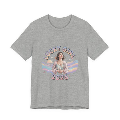 Lucky Girl 2026 Manifest Luck Tee | lucky charms, angel number shirt