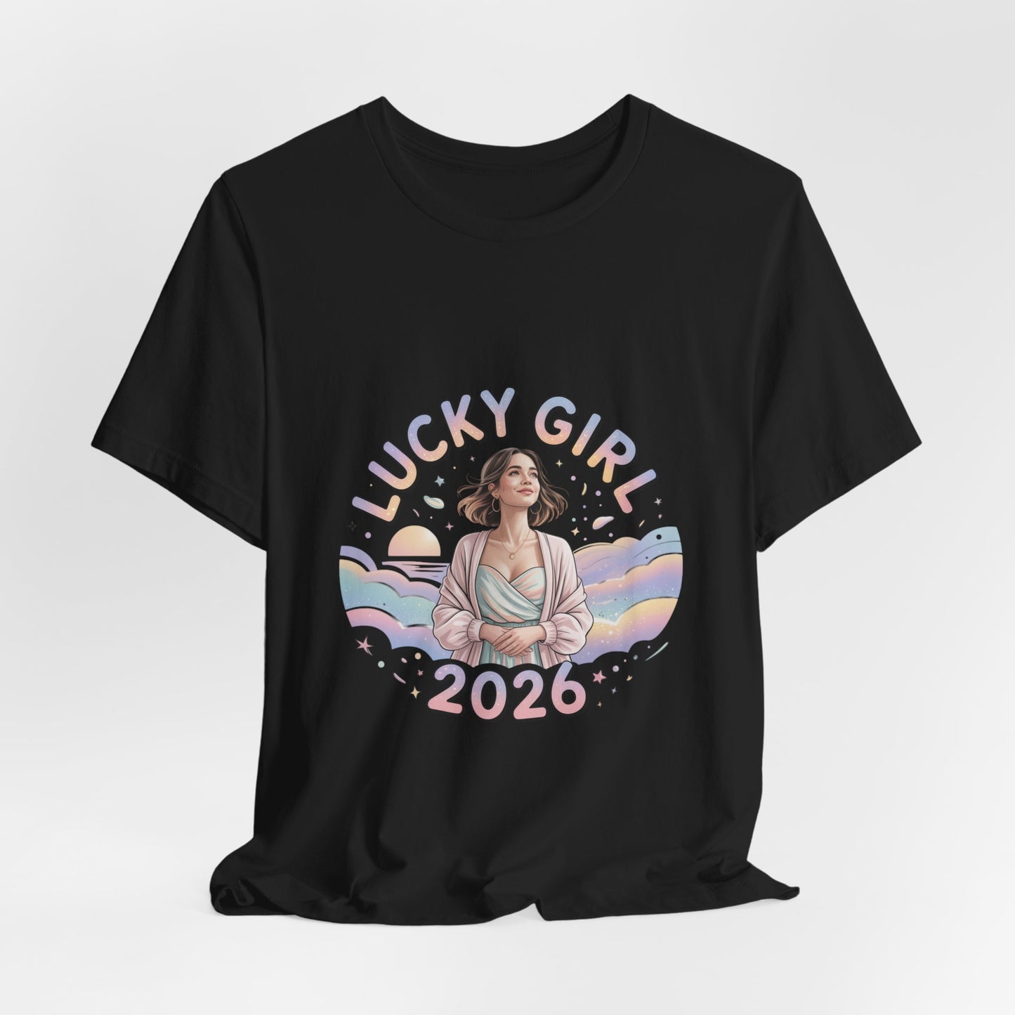 Lucky Girl 2026 Manifest Luck Tee | lucky charms, angel number shirt