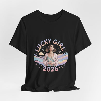 Lucky Girl 2026 Manifest Luck Tee | lucky charms, angel number shirt