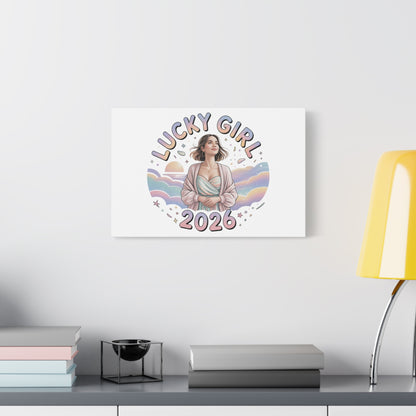 Lucky Girl 2026 Canvas | Manifest Luck, 2026 Lucky Charms