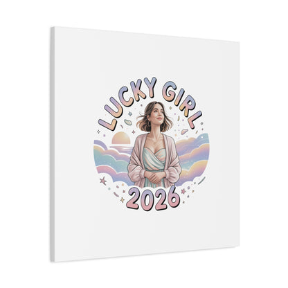 Lucky Girl 2026 Canvas | Manifest Luck, 2026 Lucky Charms