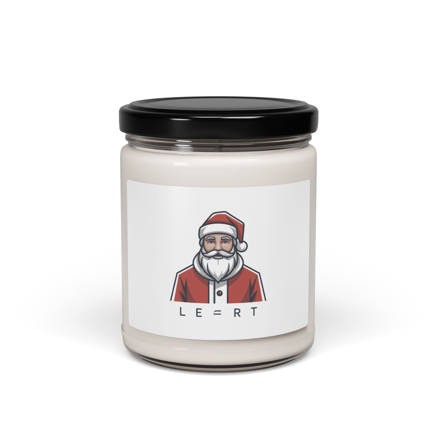 Minimal Santa Candle | Scented Soy Candle, Modern Graphic Christmas