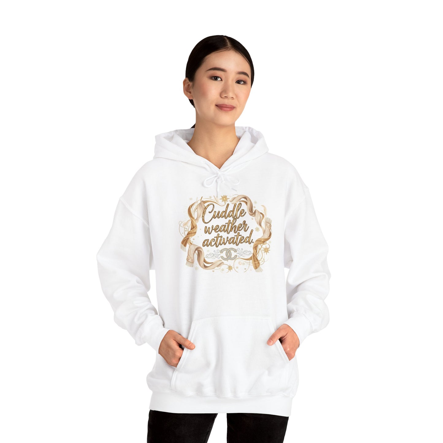 Cuddle Weather Activated Hoodie — Cozy Script Graphic Pullover