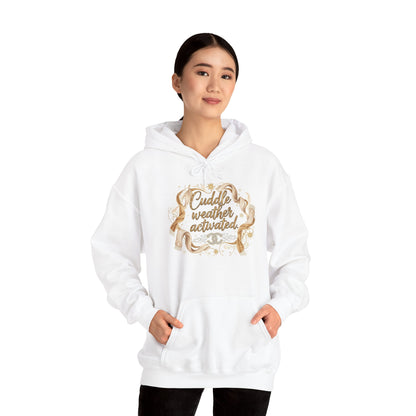 Cuddle Weather Activated Hoodie — Cozy Script Graphic Pullover