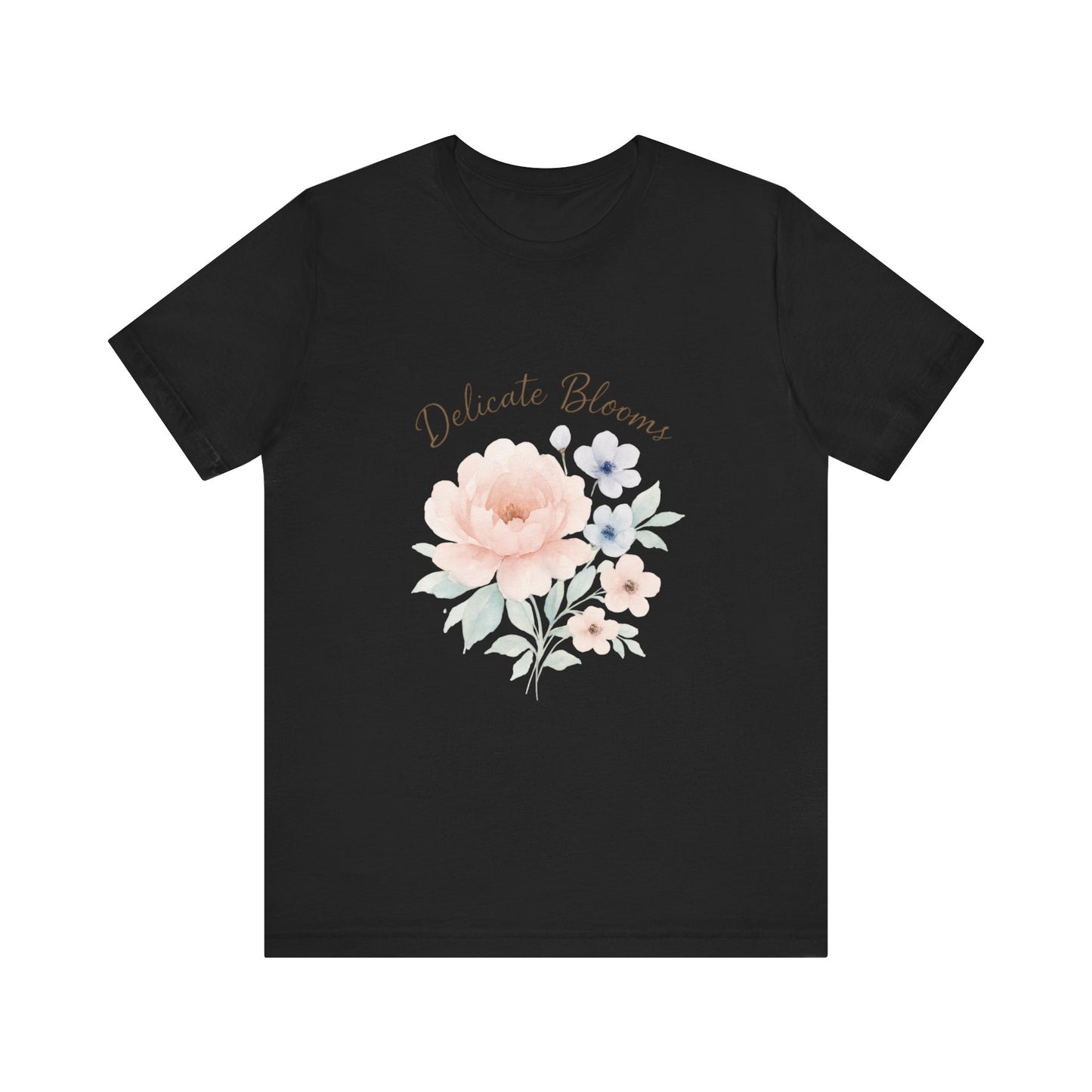 Delicate Blooms Floral Tee — Soft Pastel Flower Graphic T-Shirt