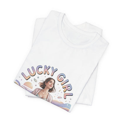 Lucky Girl 2026 Manifest Luck Tee | lucky charms, angel number shirt