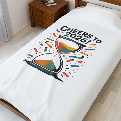 Cheers to 2026 Hourglass Blanket | 2026 goals, new year motivation