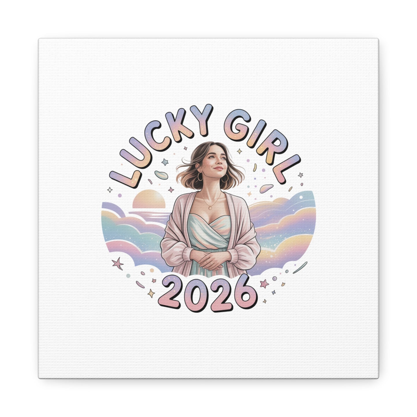 Lucky Girl 2026 Canvas | Manifest Luck, 2026 Lucky Charms