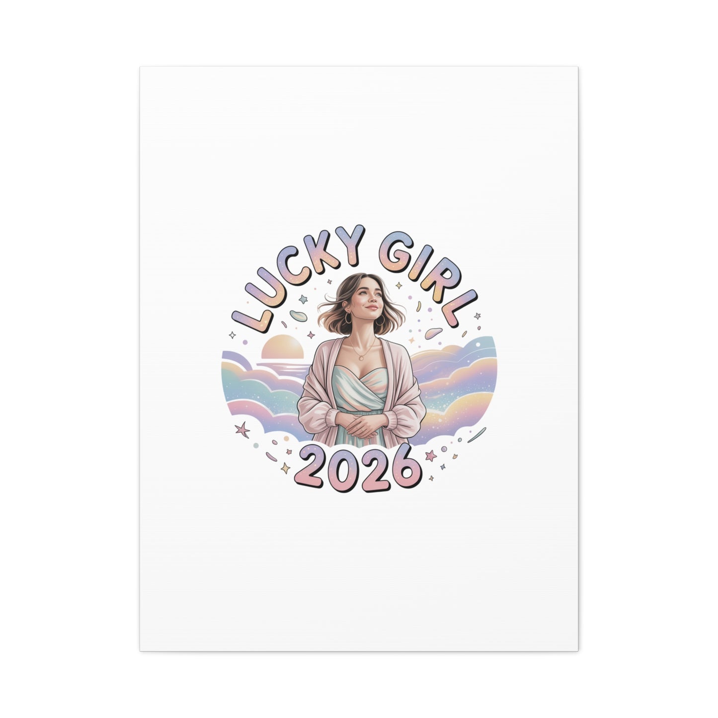 Lucky Girl 2026 Canvas | Manifest Luck, 2026 Lucky Charms