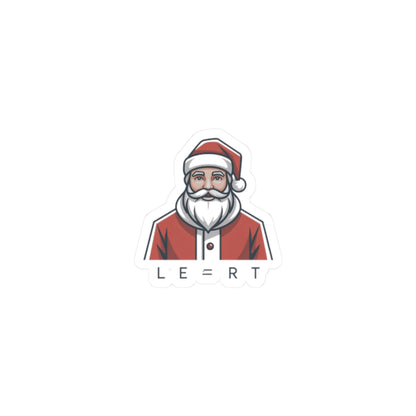 Minimal Santa Sticker | Modern Santa Graphic, Geometric Christmas Sticker