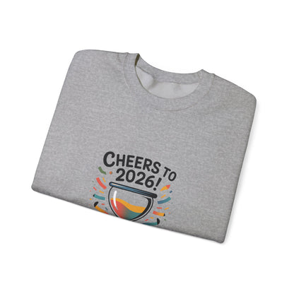 Cheers to 2026 Crewneck Sweatshirt | 2026 goals, new year humor