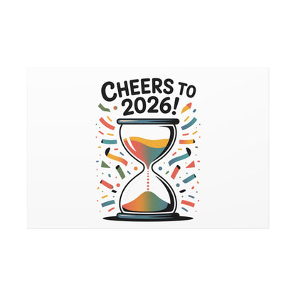 Cheers to 2026 Hourglass Canvas | 2026 goals, new year motivation