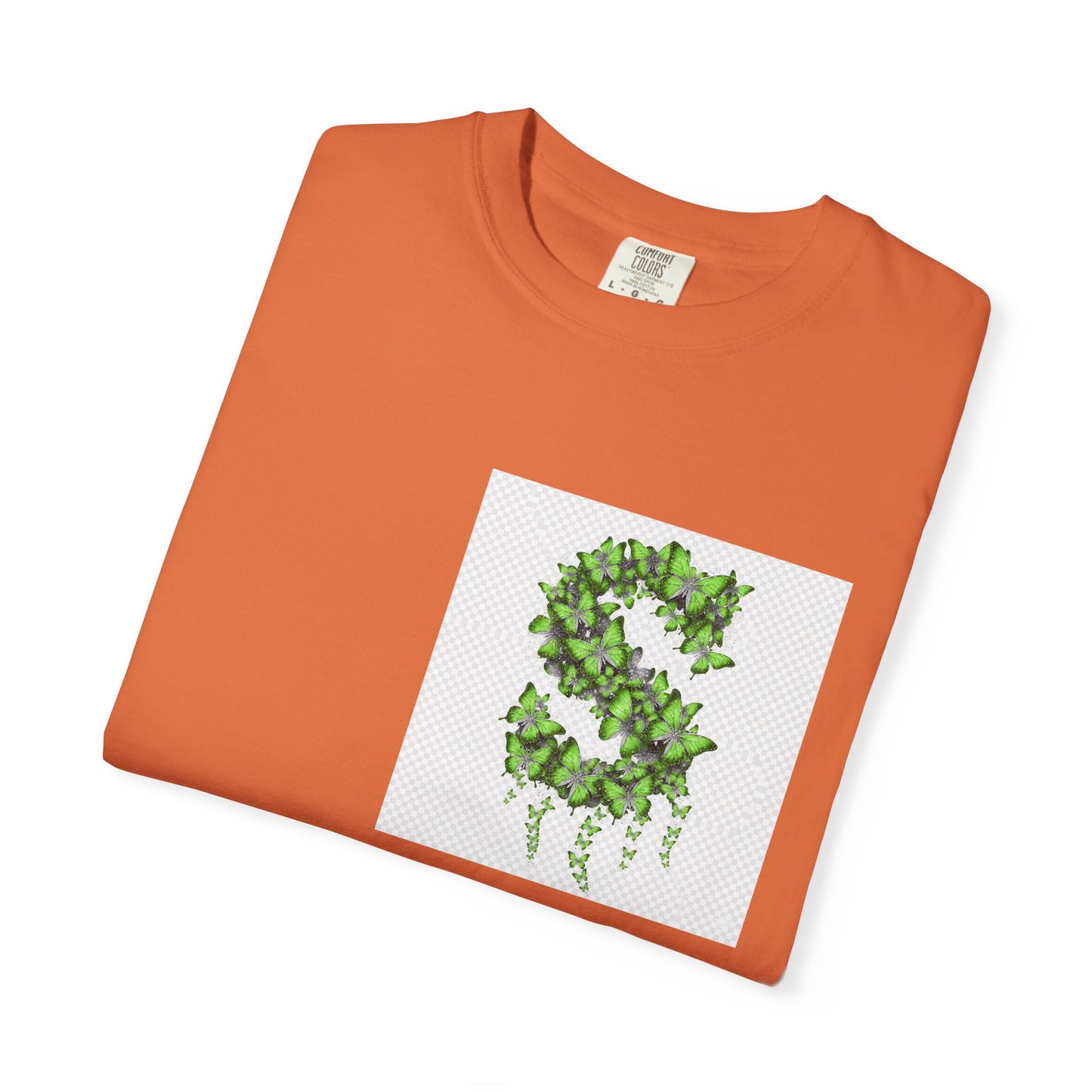 Green Ivy Monogram "S" T-Shirt — Botanical Initial Tee