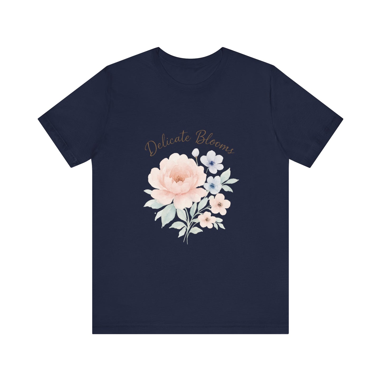 Delicate Blooms Floral Tee — Soft Pastel Flower Graphic T-Shirt