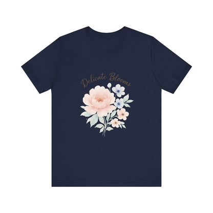 Delicate Blooms Floral Tee — Soft Pastel Flower Graphic T-Shirt