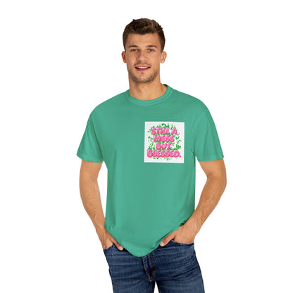 T-Shirt - 'Still A Mess But Blessed' Floral Graphic Tee