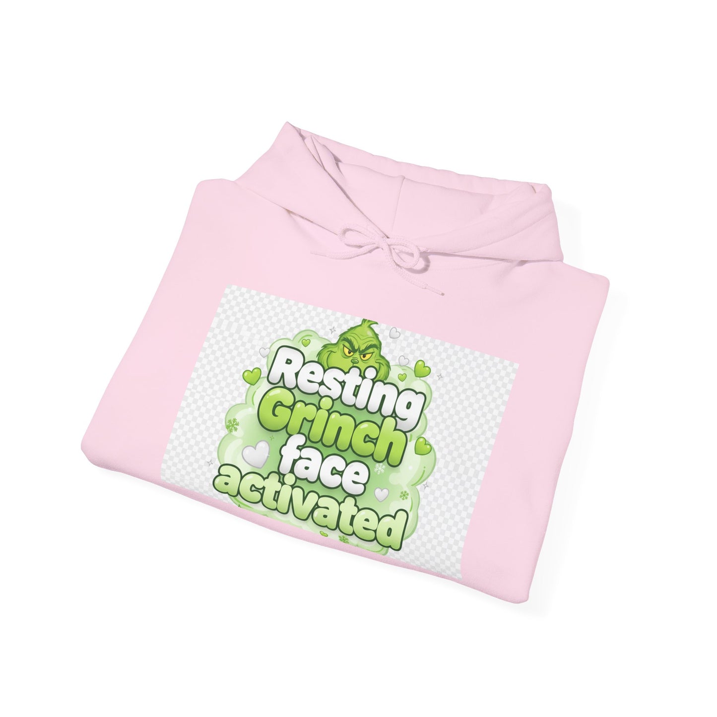 Resting Grinch Face Activated Hoodie – Funny Holiday Sweatshirt