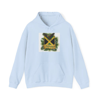 Jamaica Flag Pine Hoodie – Reggae Vibes "Out of Many, One People" Sweatshirt