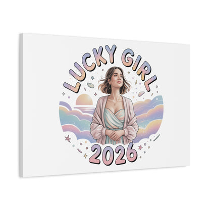 Lucky Girl 2026 Canvas | Manifest Luck, 2026 Lucky Charms