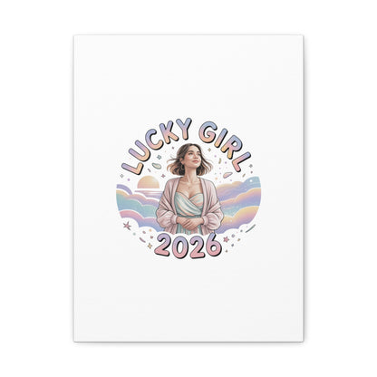 Lucky Girl 2026 Canvas | Manifest Luck, 2026 Lucky Charms