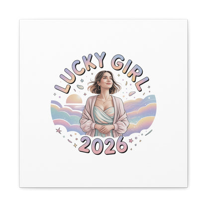 Lucky Girl 2026 Canvas | Manifest Luck, 2026 Lucky Charms