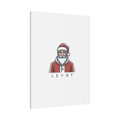 Minimal Santa Canvas, Modern Santa Graphic | Geometric Christmas Wall Art